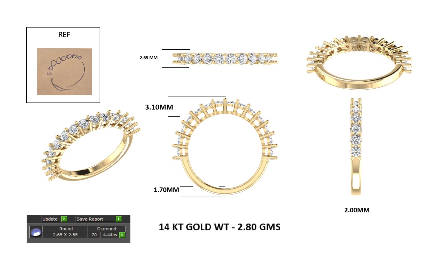 Elegant Solitaire Ring